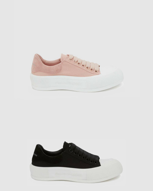 [MCQUEEN-알렉산더맥퀸]데크 레이스업 플림솔 654593