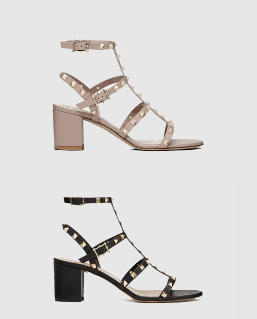 [VALENTINO-발렌티노]락스터드 케이지 샌들