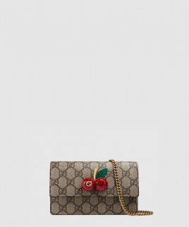 [GUCCI-구찌]체리 GG 수프림 미니 WOC 481291