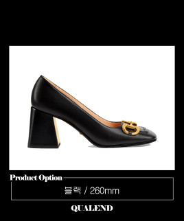 [GUCCI-구찌]홀스빗 미드힐 펌프스 643886