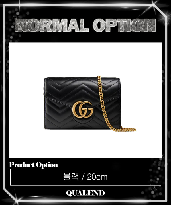 [GUCCI-구찌]GG 마몽 마틀라세 체인 WOC 474575