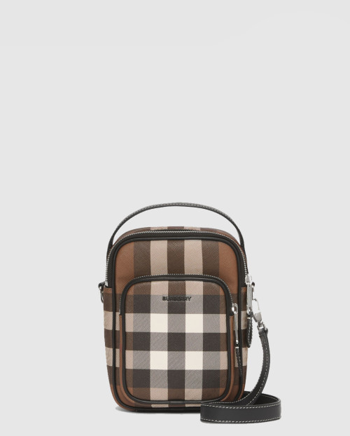 [BURBERRY-버버리]체크 레더 미니백 80491181