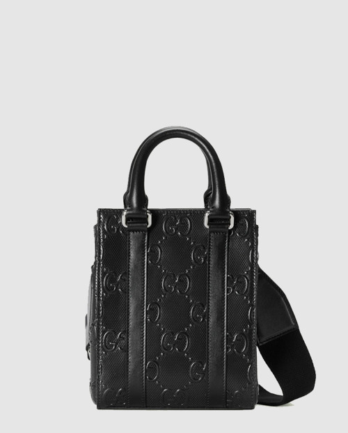 [GUCCI-구찌]GG 엠보스 미니 토트백 696010