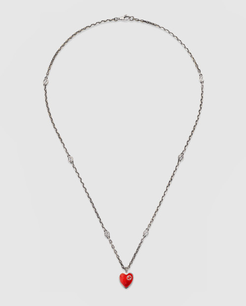 [GUCCI-구찌]하트 인터로킹 G 목걸이 645545