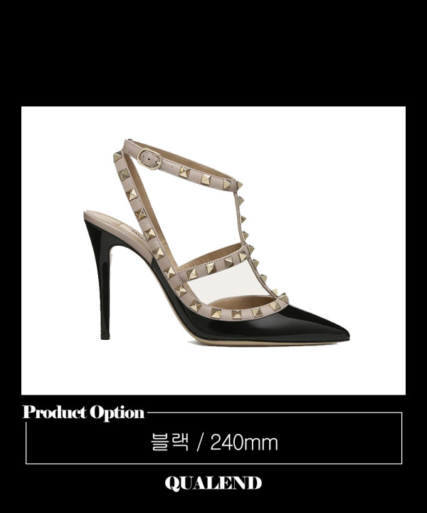 [VALENTINO-발렌티노]락스터드 페이던트 펌프스