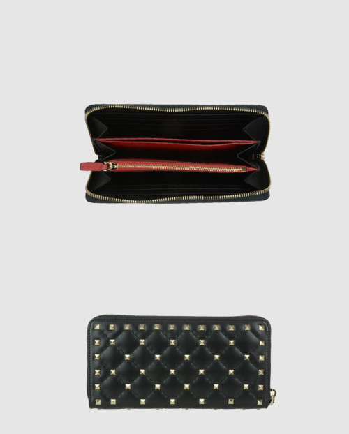 [VALENTINO-발렌티노]락스터드 지퍼월렛