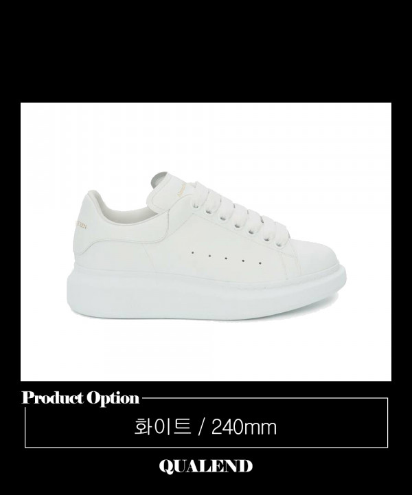 [MCQUEEN-알렉산더맥퀸]오버솔 스니커즈 레더 553680