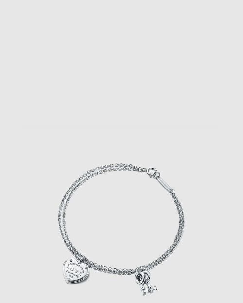 [TIFFANY-티파니]러브 하트 태그 키 팔찌