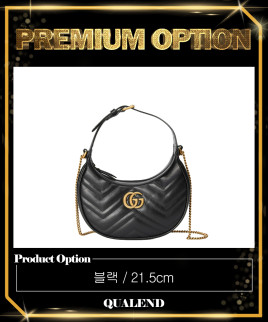 [GUCCI-구찌]GG 마몽 하프문 쉐입 미니백 699514