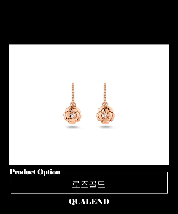 [CHANEL-샤넬]엑스트레 디이 카멜리아 귀걸이 J11659