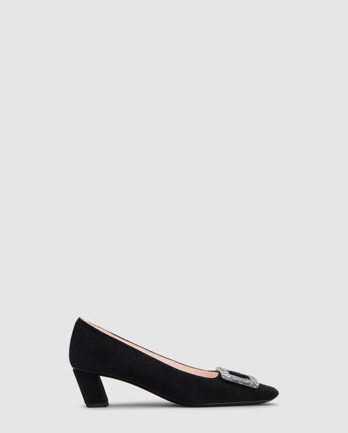 [ROGER VIVIER-로저비비에]벨 비비에 그래나이트 스웨이드 펌프스 0063