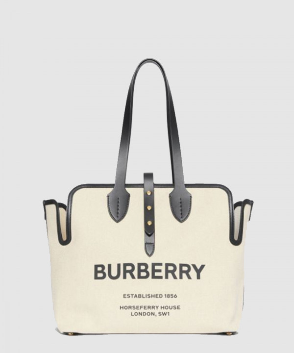 [BURBERRY-버버리]소프트 캔버스 벨트 토트백 80103411