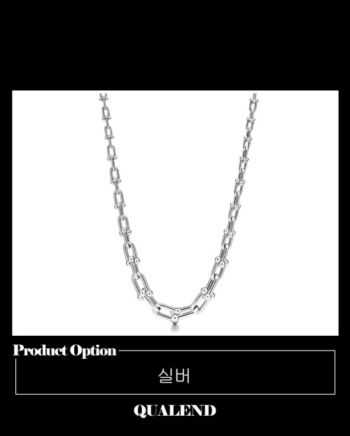 [TIFFANY-티파니]그레듀에이티드 링크 목걸이