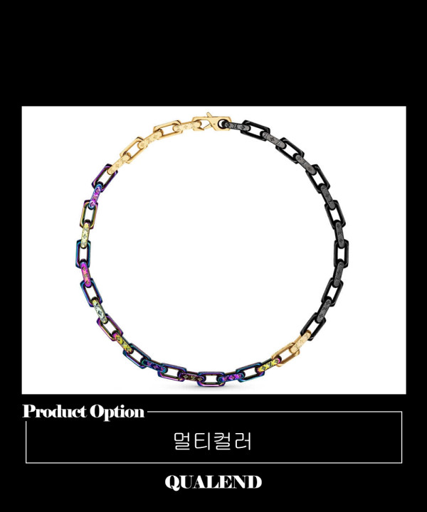 [LOUIS VUITTON-루이비통]모노그램 컬러스 체인 목걸이 M68241