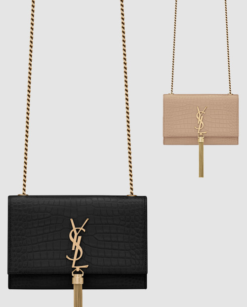 [SAINT LAURENT-생로랑]크로커 케이트백 테슬 스몰 474366
