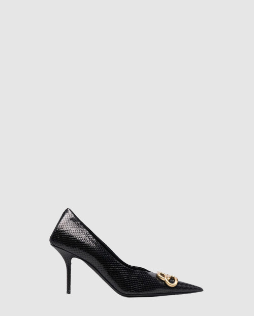 [BALENCIAGA-발렌시아가]스네이크 이펙트 로고 플라크 펌프스 636635