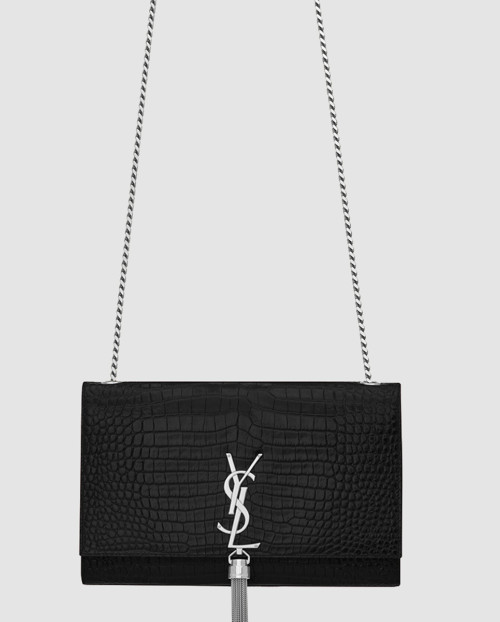 [SAINT LAURENT-생로랑]크로커 케이트백 테슬 미듐 354119