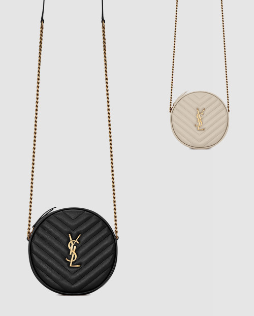 [SAINT LAURENT-생로랑]바이닐 라운드 카메라백 610436