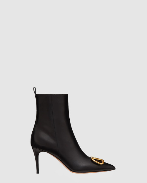 [VALENTINO-발렌티노]브이로고 시그니처 레더 앵클부츠