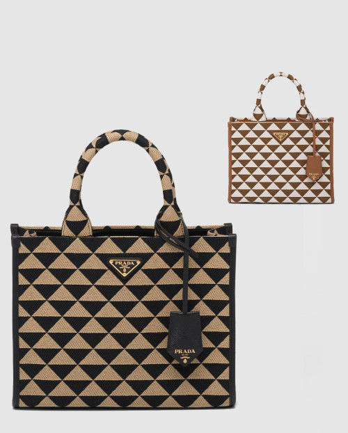 [PRADA-프라다]심볼 패브릭 핸드백 스몰 1BA354