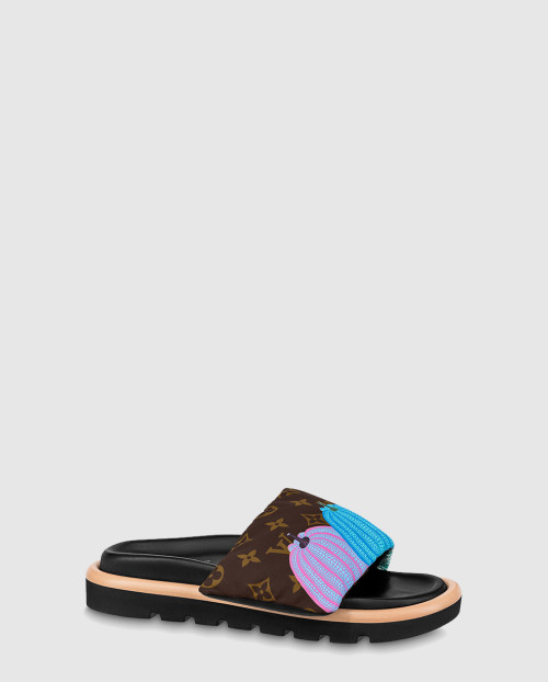 [LOUIS VUITTON-루이비통]LV x YK 풀 필로우 플랫 컴포트 뮬 1ABD8Z