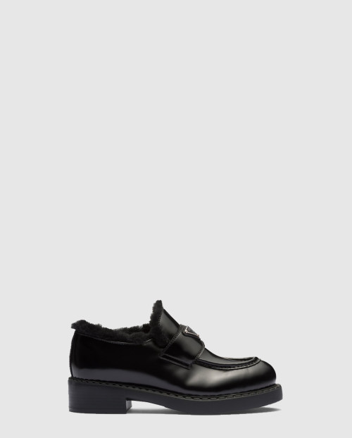 [PRADA-프라다]모놀리스 브러시드 로퍼 1D246M