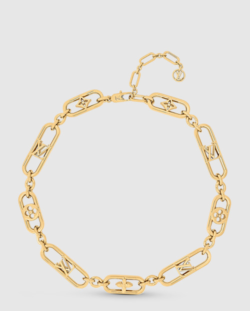 [LOUIS VUITTON-루이비통]마이 LV 체인 목걸이 M01123