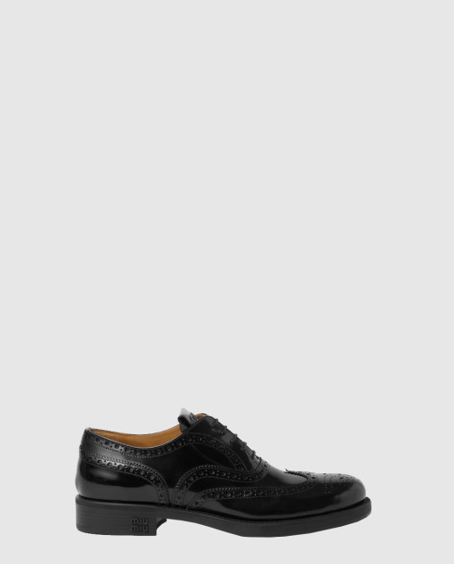 [MIUMIU-미우미우]브러시드 옥스포드 로퍼 F0002