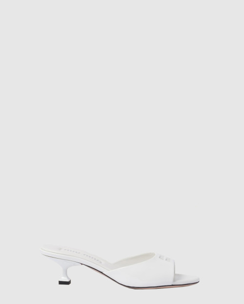 [MIUMIU-미우미우]페이던트 가죽 샌들 F0009