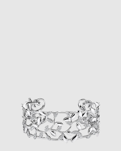 [TIFFANY-티파니]올리브 리프 네로우 커프 팔찌