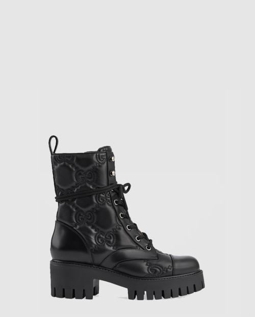 [GUCCI-구찌]GG 마틀라세 레이스업 부츠 718386
