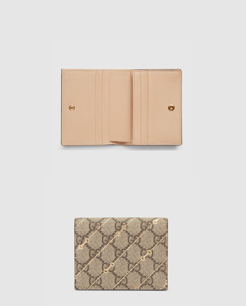 [GUCCI-구찌]GG 수프림 캔버스 카드 케이스 지갑 774332