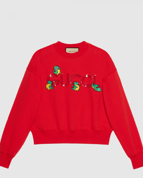 [GUCCI-구찌]자수 니트 면 맨투맨 773769