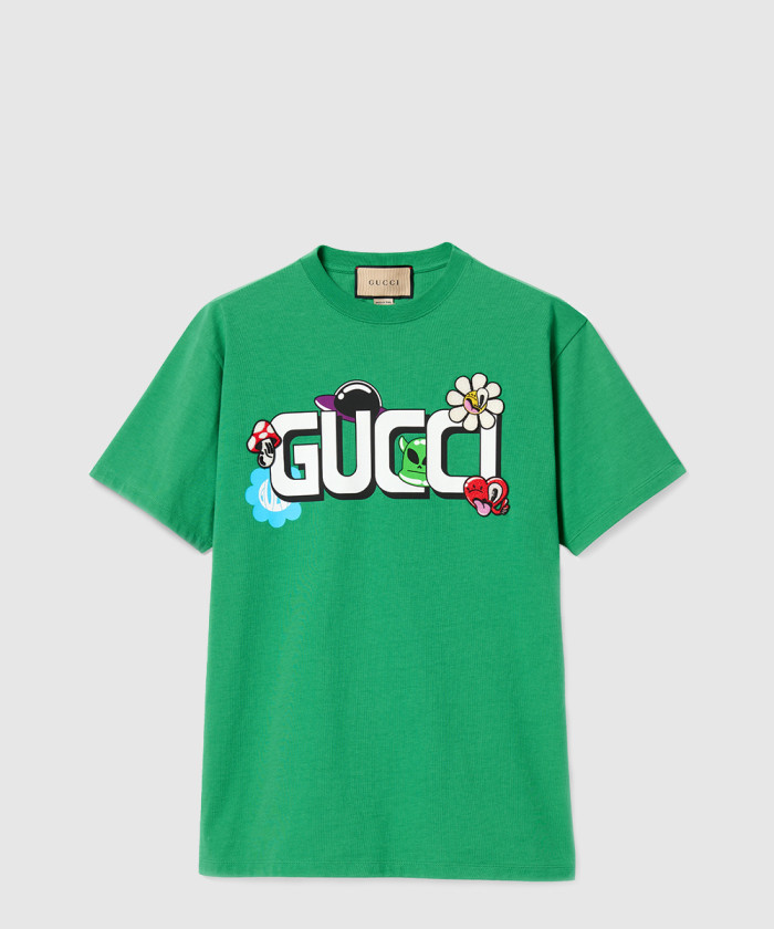 레플리카|이미테이션 gucci-구찌니트-면-프린트-티셔츠-785345