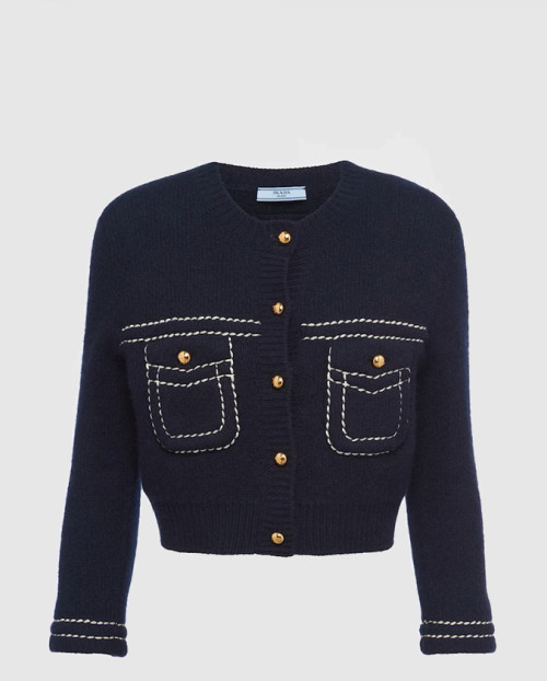 [PRADA-프라다]캐시미어 카디건 P25M54