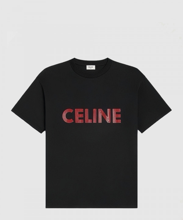 [CELINE-셀린느]로고 코튼 반팔 티셔츠 2X51I6