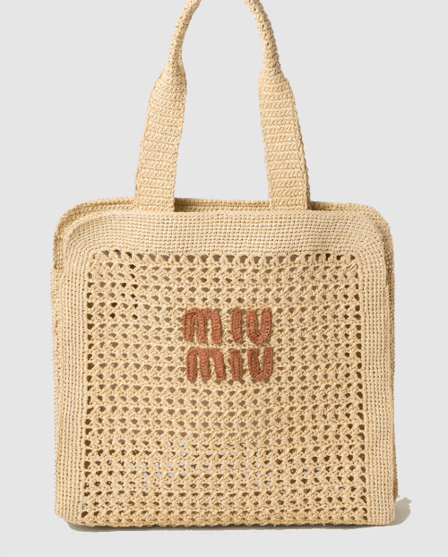 [MIUMIU-미우미우]패브릭 토트백 5BG230