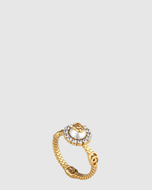 [GUCCI-구찌]GG 마몽 더블 G 플라워 반지 702585