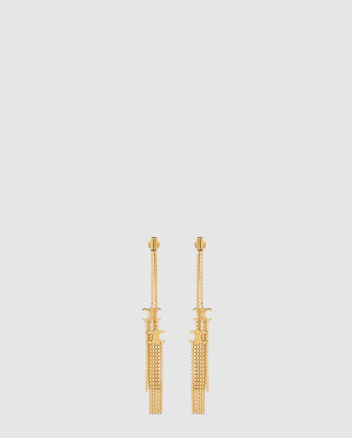 [CELINE-셀린느]트리옹프 포크 폼폼 귀걸이 460OI6