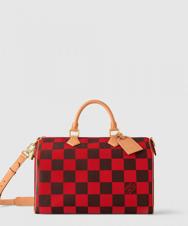 [LOUIS VUITTON-루이비통]스피디 40 반둘리에 다미에 팝 N40580