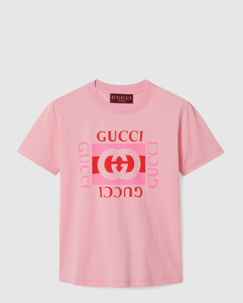 [GUCCI-구찌]코튼 저지 프린트 티셔츠 787299