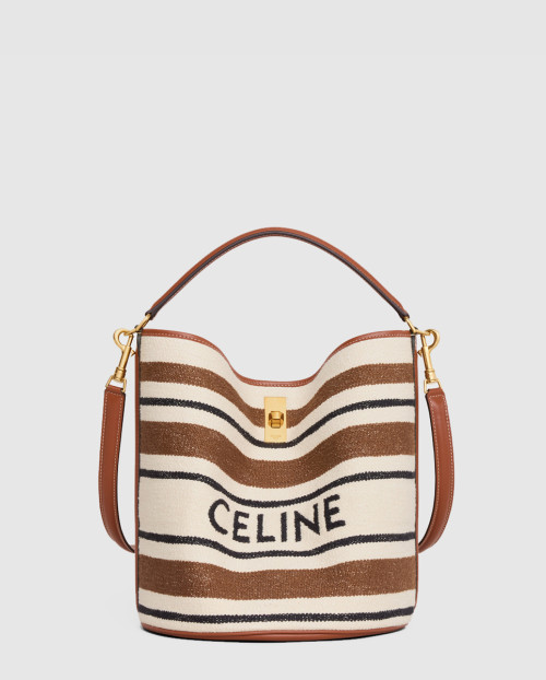 [CELINE-셀린느]자카르 스트라이프 버킷백 195572