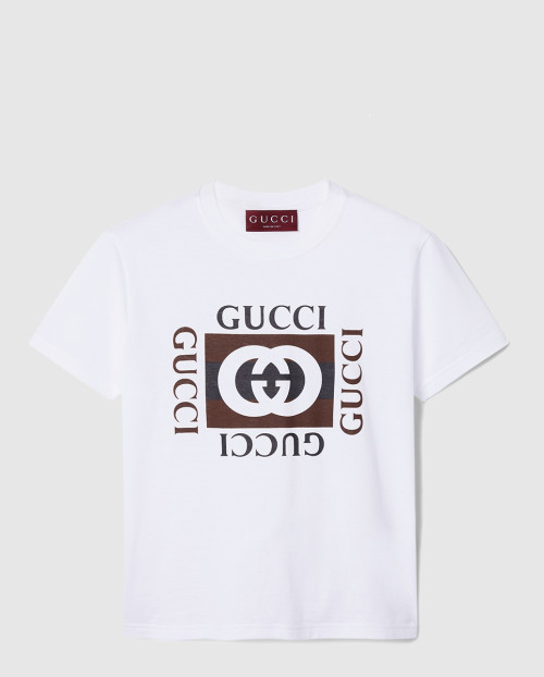 [GUCCI-구찌]프린트 코튼 저지 티셔츠 787299