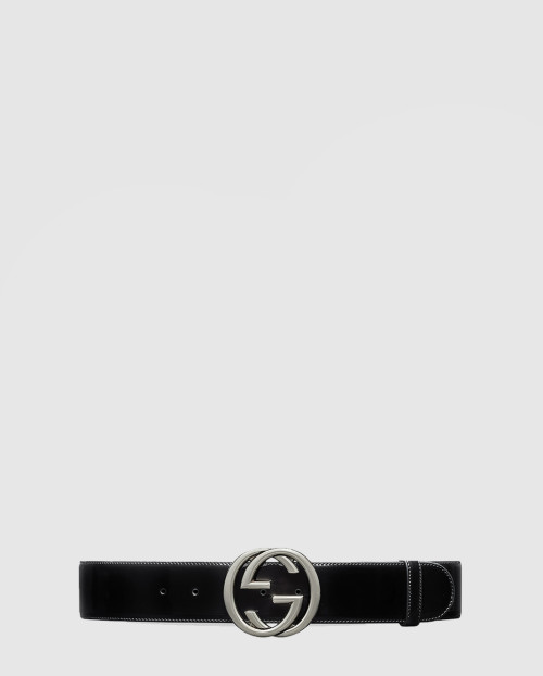 [GUCCI-구찌]인터로킹 G 버클 와이드 벨트 763389