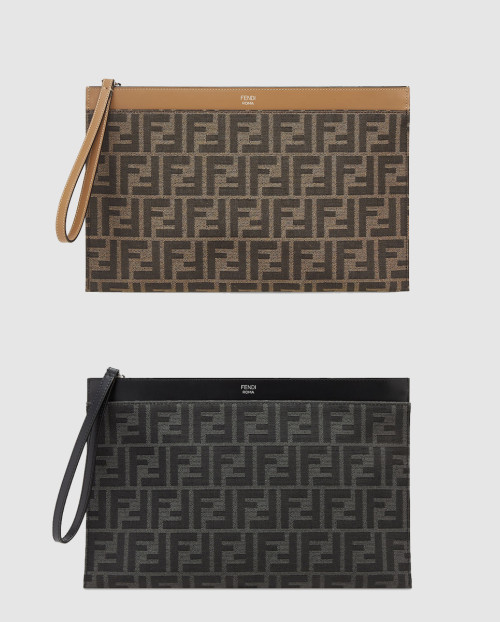 [FENDI-펜디]FF 자카드 플랫 파우치 미디엄 7N0134
