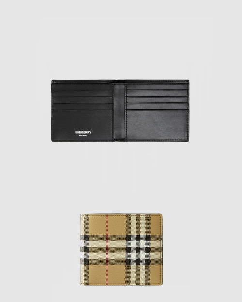 [BURBERRY-버버리]체크 바이폴드 지갑 80698111