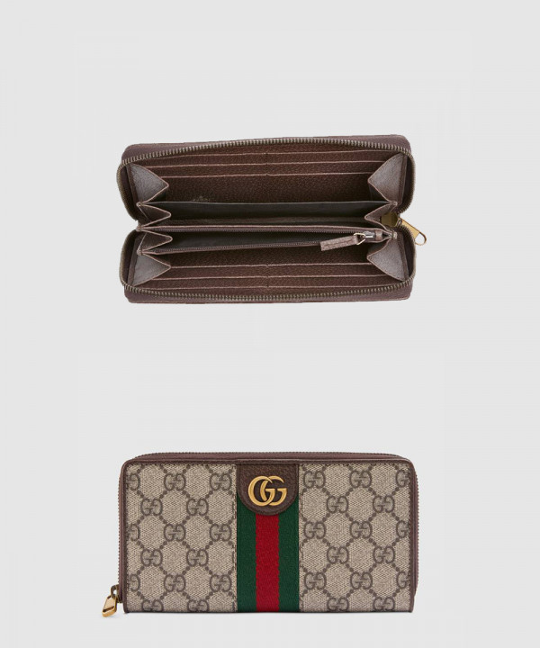 [GUCCI-구찌]아기돼지 삼형 지퍼 장지갑 557696