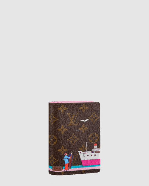 [LOUIS VUITTON-루이비통]모노그램  크리스마스 애니메이션 여권 케이스 M62144
