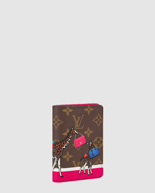 [LOUIS VUITTON-루이비통]모노그램  크리스마스 애니메이션 여권 케이스 M62089