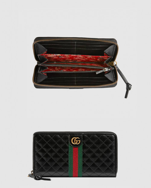 [GUCCI-구찌]GG 마이몬 누빔 레더 지퍼장지갑  536450